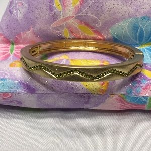 3/$30 Gold bracelet with Lt Green(peridot)